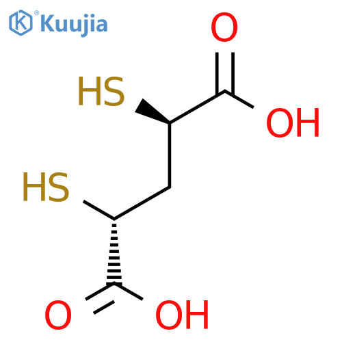 PENTANEDIOIC ACID, 2,4-DIMERCAPTO-, (R*,R*)- structure