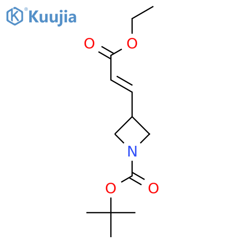 tert-butyl 3-(1E)-3-ethoxy-3-oxoprop-1-en-1-ylazetidine-1-carboxylate structure