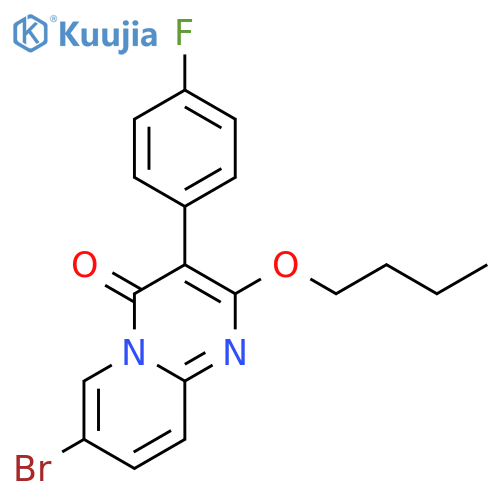 4H-Pyrido[1,2-a]pyrimidin-4-one, 7-bromo-2-butoxy-3-(4-fluorophenyl)- structure