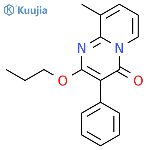 4H-Pyrido[1,2-a]pyrimidin-4-one, 9-methyl-3-phenyl-2-propoxy- structure