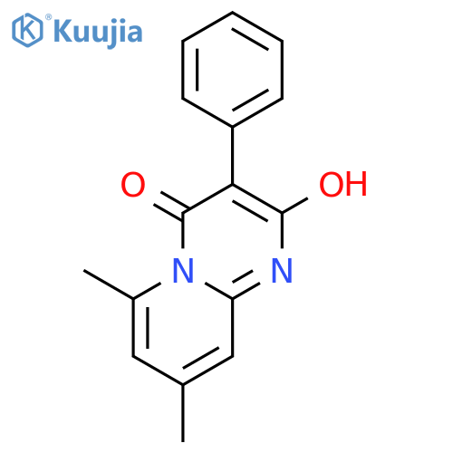 4H-Pyrido[1,2-a]pyrimidin-4-one, 2-hydroxy-6,8-dimethyl-3-phenyl- structure