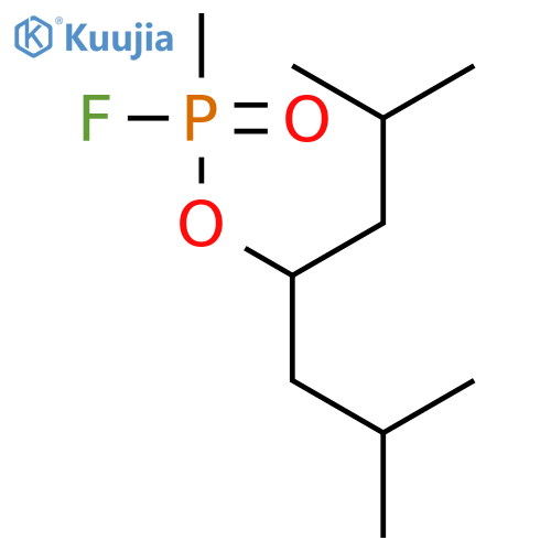 Phosphonofluoridic acid, methyl-, 3-methyl-1-(2-methylpropyl)butyl ester structure