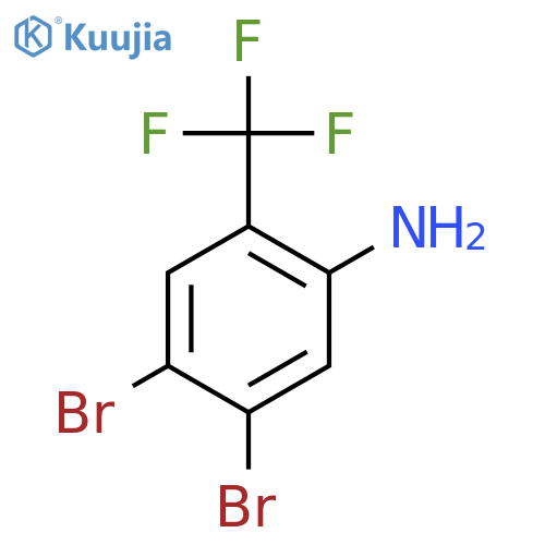 Benzenamine, 4,5-dibromo-2-(trifluoromethyl)- structure