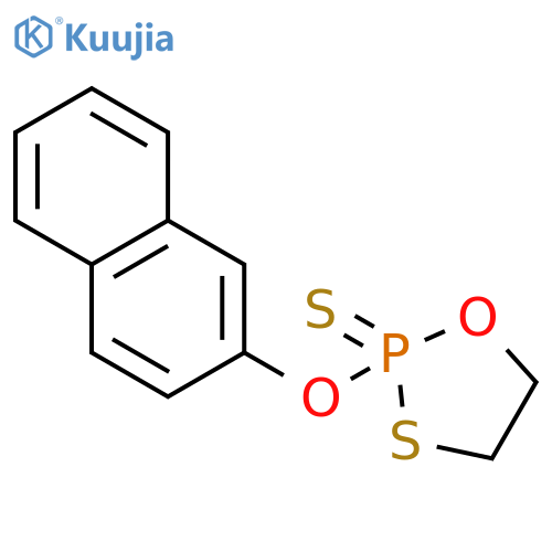 1,3,2-Oxathiaphospholane, 2-(2-naphthalenyloxy)-, 2-sulfide structure