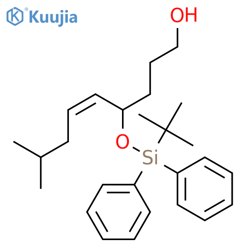 5-Nonen-1-ol, 4-[[(1,1-dimethylethyl)diphenylsilyl]oxy]-8-methyl-, (Z)- structure