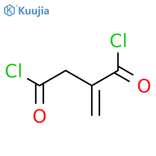 Butanedioyl dichloride,2-methylene- structure