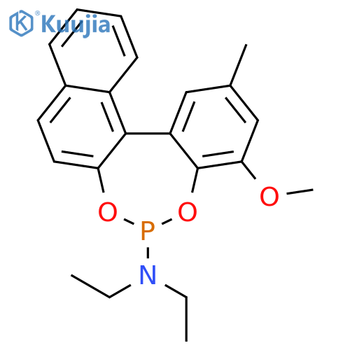 Benzo[d]naphtho[1,2-f][1,3,2]dioxaphosphepin-6-amine, N,N-diethyl-4-methoxy-2-methyl- structure