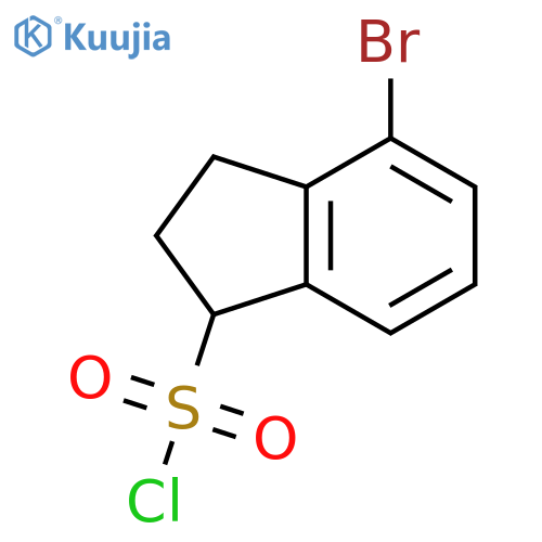 1H-Indene-1-sulfonyl chloride, 4-bromo-2,3-dihydro- structure