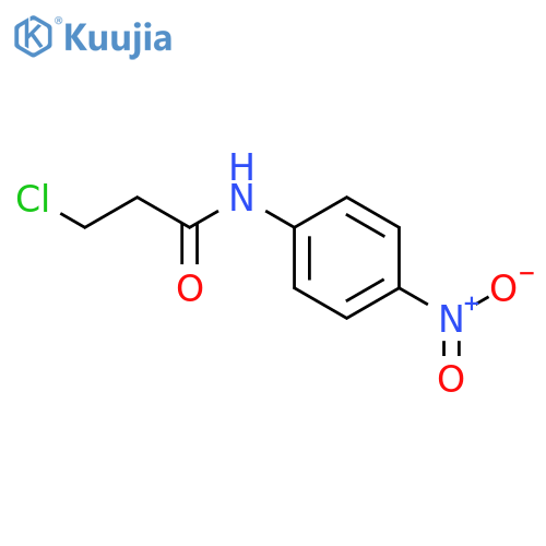 3-chloro-N-(4-nitrophenyl)propanamide structure