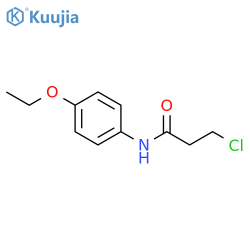 3-Chloro-N-(4-ethoxyphenyl)propanamide structure