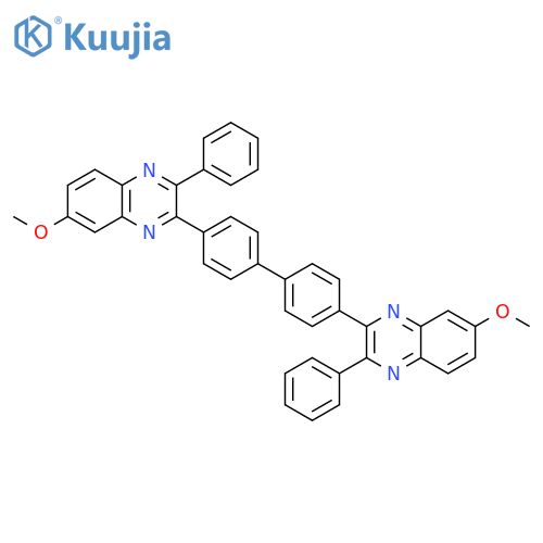 Quinoxaline, 2,2'-[1,1'-biphenyl]-4,4'-diylbis[7-methoxy-3-phenyl- structure