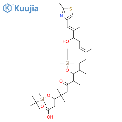 (3S,6R,7S,12Z,15S,16E)-3,7-Bis-{tert-butyl(dimethyl)silyloxy}-15-hydroxy-4,4,6,8,12,16-hexamethyl-17-(2-methyl-1,3-thiazol-4-yl)-5-oxoheptadeca-12,16-dienoic Acid structure