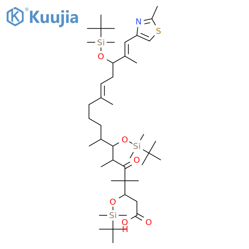 (3S,6R,7S,8S,12Z,15S,16E)-3,7,15-Tris-{tert-butyl(dimethyl)silyloxy}-4,4,6,8,12,16-hexamethyl-17-(2-methyl-1,3-thiazol-4-yl)-5-oxo-heptadeca-12,16-dienoic Acid structure