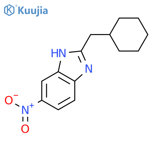 1H-BENZIMIDAZOLE, 2-(CYCLOHEXYLMETHYL)-5-NITRO- structure