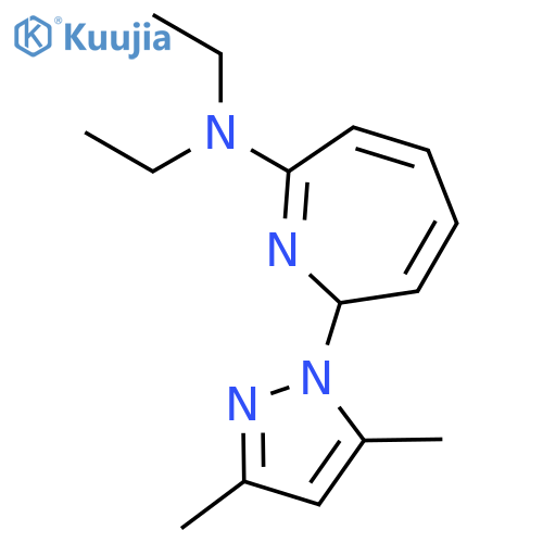 2-(3,5-Dimethyl-1H-pyrazol-1-yl)-N,N-diethyl-2H-azepin-7-amine structure