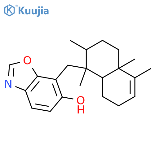 7-[(1,2,3,4,4a,7,8,8a-Octahydro-1,2,4a,5-tetramethyl-1-naphthalenyl)methyl]-6-benzoxazolol structure