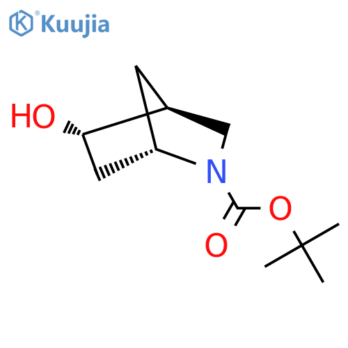 tert-Butyl (1S,4S,5S)-5-hydroxy-2-azabicyclo[2.2.1]heptane-2-carboxylate structure