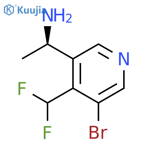 (1R)-1-5-bromo-4-(difluoromethyl)pyridin-3-ylethan-1-amine structure
