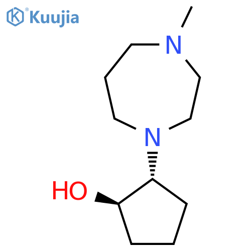 trans-2-(4-methyl-1,4-diazepan-1-yl)cyclopentan-1-ol structure