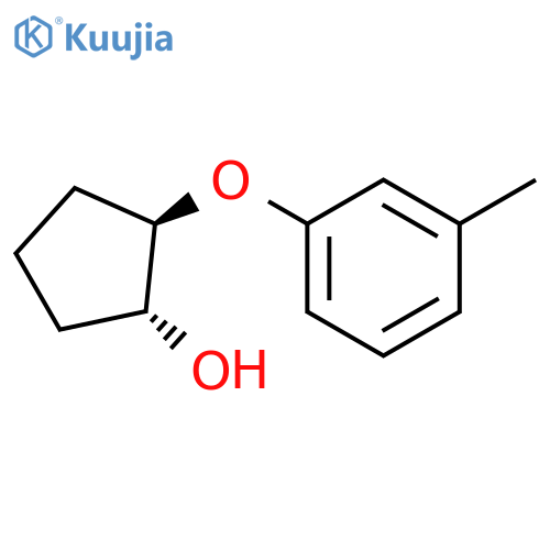 Cyclopentanol, 2-(3-methylphenoxy)-, (1R,2R)- structure
