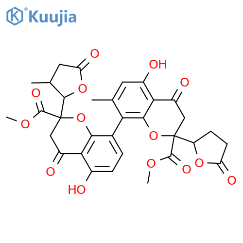 Xylaromanone A; Atropisomer, 2-epimer, (8→8')-isomer structure