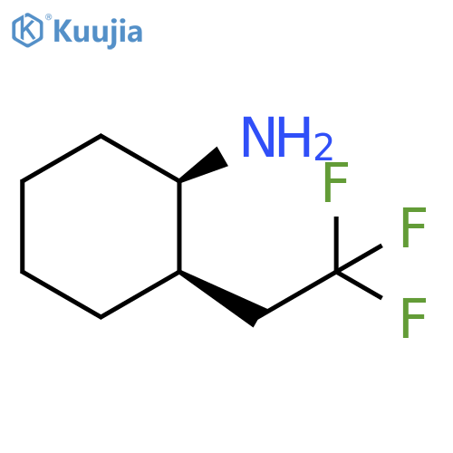 rac-(1R,2R)-2-(2,2,2-trifluoroethyl)cyclohexan-1-amine structure