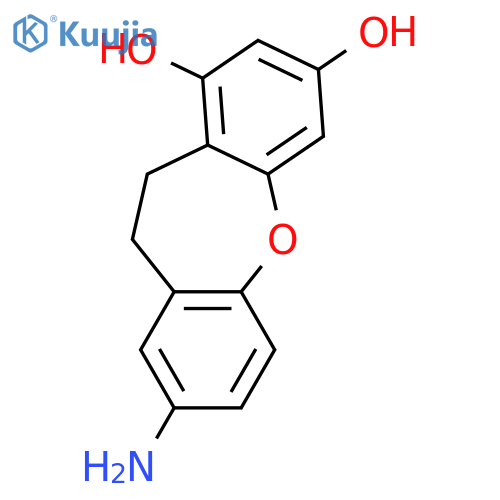 Dibenz[b,f]oxepin-1,3-diol, 8-amino-10,11-dihydro- structure