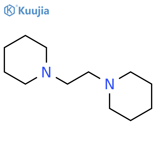 Piperidine,1,1'-(1,2-ethanediyl)bis- structure