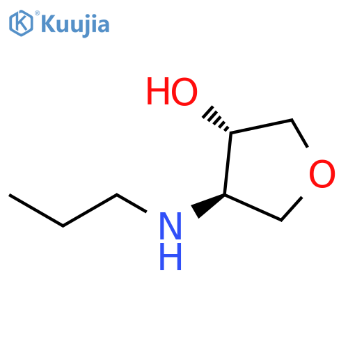 trans-4-(propylamino)oxolan-3-ol structure