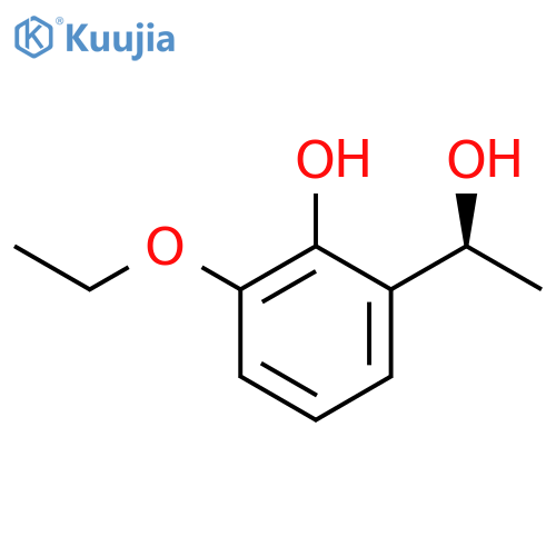2-ethoxy-6-(1S)-1-hydroxyethylphenol structure