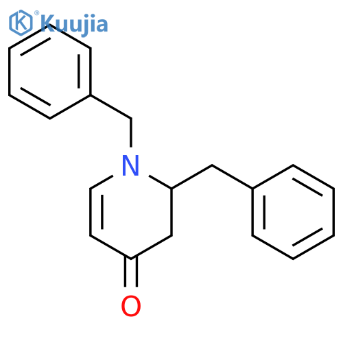 4(1H)-Pyridinone, 2,3-dihydro-1,2-bis(phenylmethyl)- structure