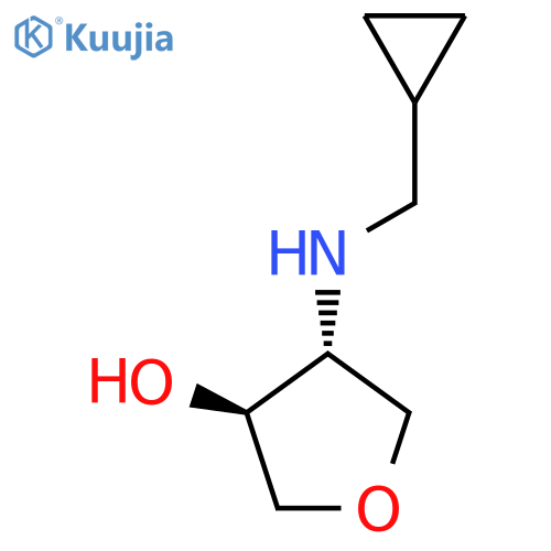 (3S,4R)-4-[(Cyclopropylmethyl)amino]oxolan-3-ol structure