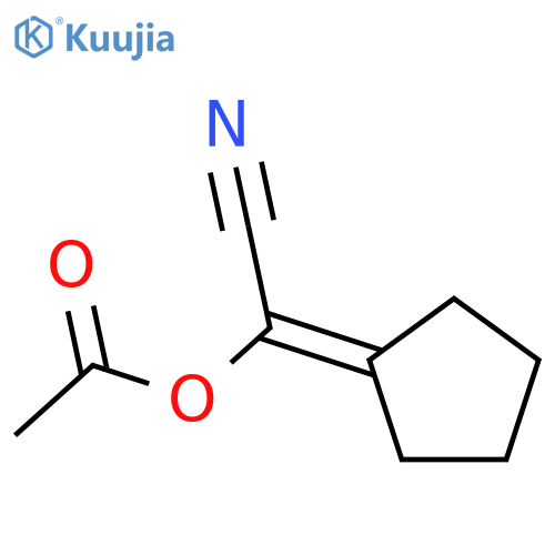 Acetonitrile, (acetyloxy)cyclopentylidene- structure