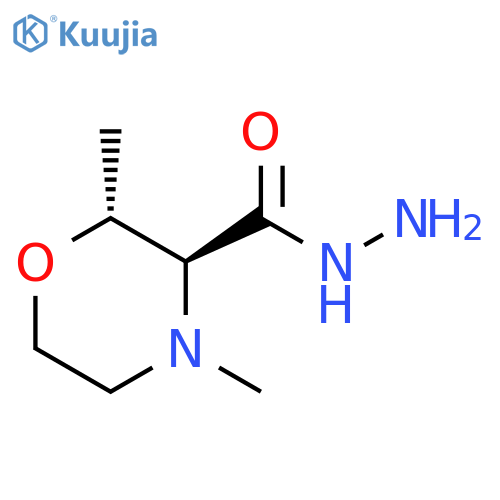 (2R,3S)-2,4-dimethylmorpholine-3-carbohydrazide structure