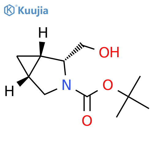 tert-butyl (1S,2R,5R)-2-(hydroxymethyl)-3-azabicyclo[3.1.0]hexane-3-carboxylate structure