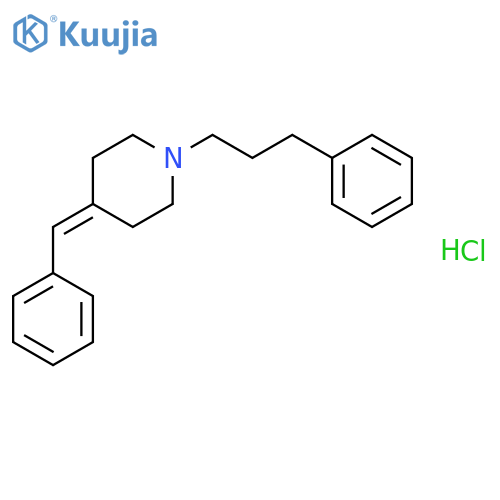 PIPERIDINE, 4-(PHENYLMETHYLENE)-1-(3-PHENYLPROPYL)-, HYDROCHLORIDE structure