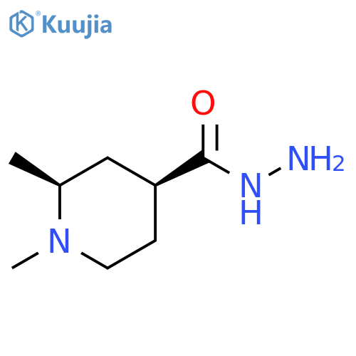 (2S,4S)-1,2-dimethylpiperidine-4-carbohydrazide structure