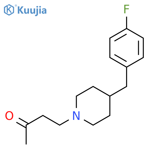 2-Butanone, 4-[4-[(4-fluorophenyl)methyl]-1-piperidinyl]- structure