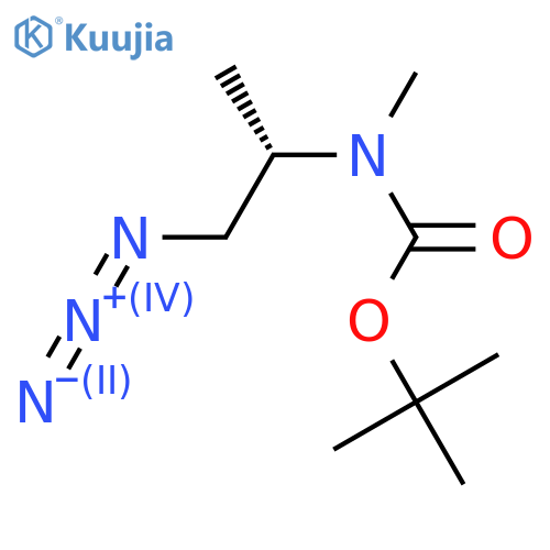 tert-butyl N-(2S)-1-azidopropan-2-yl-N-methylcarbamate structure