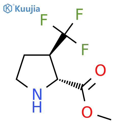 methyl (2R,3R)-3-(trifluoromethyl)pyrrolidine-2-carboxylate structure