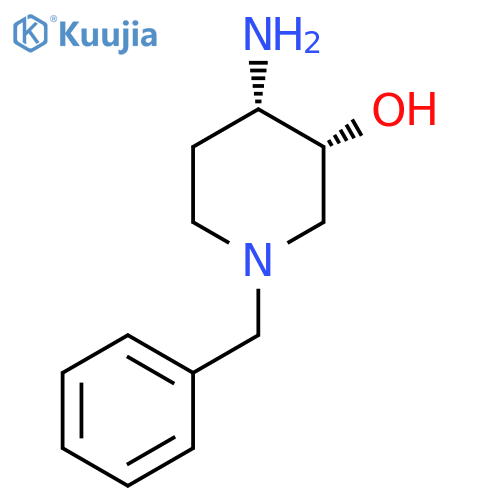 (3R,4S)-4-Amino-1-benzyl-piperidin-3-ol structure