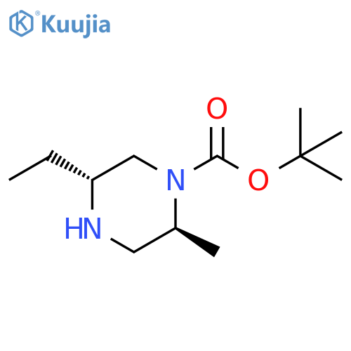 tert-butyl (2S,5R)-5-ethyl-2-methyl-piperazine-1-carboxylate structure