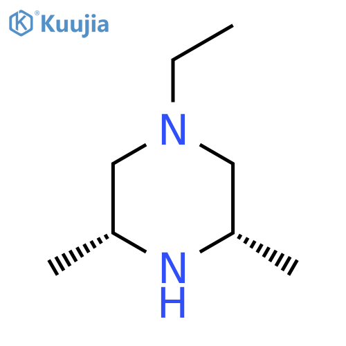 (3R,5S)-1-ethyl-3,5-dimethylpiperazine structure