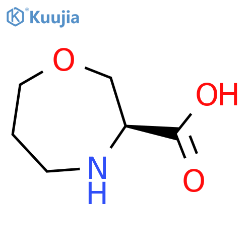 (3S)-1,4-oxazepane-3-carboxylic acid structure