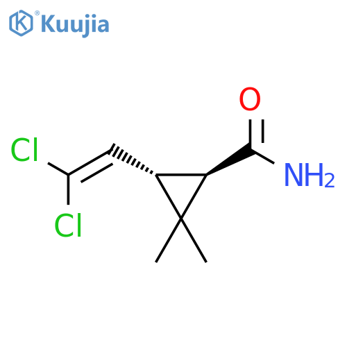 (1R,3S)-3-(2,2-Dichloroethenyl)-2,2-dimethylcyclopropanecarboxamide structure