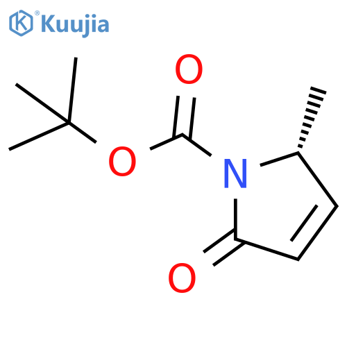 1H-Pyrrole-1-carboxylic acid, 2,5-dihydro-2-methyl-5-oxo-, 1,1-dimethylethyl ester, (2R)- structure