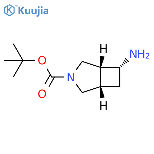 tert-butyl (1S,5R,6R)-6-amino-3-azabicyclo[3.2.0]heptane-3-carboxylate structure