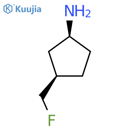 Cis-3-(fluoromethyl)cyclopentan-1-amine structure