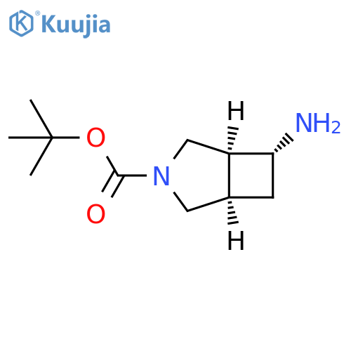 tert-butyl (1R,5S,6R)-6-amino-3-azabicyclo[3.2.0]heptane-3-carboxylate structure