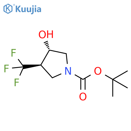rac-tert-butyl (3R,4S)-3-hydroxy-4-(trifluoromethyl)pyrrolidine-1-carboxylate, trans structure